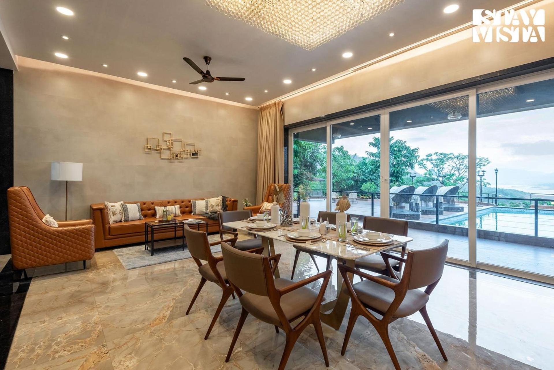 Stayvista At La Nirvana With Pool, Music Speaker & Indoor-Outdoor Game ロナバラ エクステリア 写真